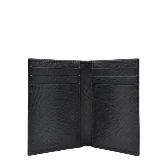 Prada Mens Saffiano Leather Vertical Card Black - Picture 2 of 8
